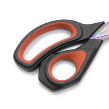 Load image into Gallery viewer, LIVINGO Premium Tailor Scissors Heavy Duty Multi-Purpose Titanium Coating Forged Stainless Steel Sewing Fabric Leather Dressmaking Softgrip Shears Professional Crafting (9.5 INCH)