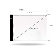 Load image into Gallery viewer, A4 Light Table,Drawing Calligraphy Practice,Light Box Tracer,LED Artists Light Box,CT Film Viewing,Professional Animation Copy Gift(A4-Rimless)