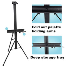Load image into Gallery viewer, ORIKUA Single Mast Artists Studio Easel with Height Adjustable to 69 inches with Bag Suitable for Floor、Outdoor and Display.