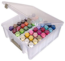 Load image into Gallery viewer, ArtBin 6828AG Paint Storage Tray, Art & Craft Supply Storage, Super Satchel System Accessory, Wall Mountable 21 Compartment Paint Organizer, White
