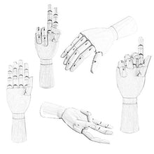 Load image into Gallery viewer, Mannequin Hand - Yookat Wood Art Mannequin Hand Model - Perfect for Drawing, Sketch, etc.(Male Hand)