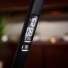 Load image into Gallery viewer, OttLite Renew LED Desk Lamp with 2.1A USB Charging Port and LCD Screen That Displays Date, Time and Temperature, Black