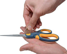Load image into Gallery viewer, 8" Straight Titanium Bonded Non-Stick Scissors with Adjustable Glide Feature, 3pk (15454), Grey/Yellow