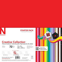 Load image into Gallery viewer, Neenah Creative Collection Specialty Cardstock Starter Kit, 12" x 12", 65 lb, 18-Color Assortment, 72 Sheets (46408-02)