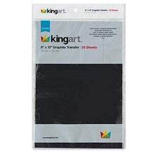 Load image into Gallery viewer, KINGART , 9" X 13", 25 Sheets, Waxed Carbon Tracing (Black) Transfer Paper, Grey