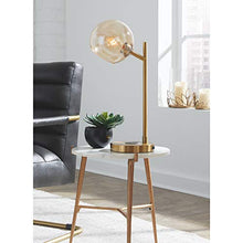 Load image into Gallery viewer, Signature Design by Ashley - Chadton Accent Table - Contemporary - White/Gold Finish