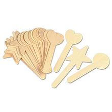 Load image into Gallery viewer, Creativity Street Geometric Shapes Wood Craft Sticks, 6" x 1", 36 Pack, Natural (CKC362902)