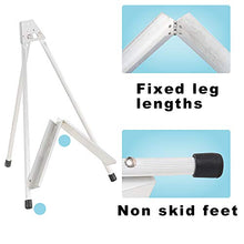 Load image into Gallery viewer, Aluminum Table Easel 20" x 24" Display with Rubber Feet, Hold Canvas,Poster, Frame, Painting(Silver,1 Pack)