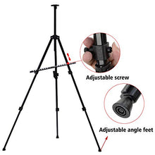 Load image into Gallery viewer, T-Sign 66" Reinforced Artist Easel Stand, Extra Thick Aluminum Metal Tripod Display Easel 21" to 66" Adjustable Height with Portable Bag for Floor/Table-Top Drawing and Displaying