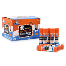 Load image into Gallery viewer, Elmer's All Purpose School Glue Sticks, Washable, 7 Gram, 30 Count