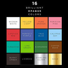 Load image into Gallery viewer, FolkArt Gloss Finish Acrylic Enamel Craft Set Designed for Beginners and Artists, Non-Toxic Formula Perfect for Glass and Ceramic Painting, Sixteen 2 oz Bottles, 32 Ounce