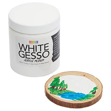 Load image into Gallery viewer, White Gesso Acrylic Paint Base for Canvas, Art, Craft Supplies 500 ml (16.9 oz)