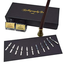 Load image into Gallery viewer, AIVN Calligraphy Set with Calligraphy Pen, 2 Color Inks, 12 Nibs and Pen Holder