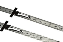 Load image into Gallery viewer, SE 2-Piece Stainless Steel SAE and Metric Ruler Set with Detachable Clips - 925PSR-2