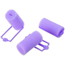 Load image into Gallery viewer, 36 Pieces Foam Sponge Hair Rollers - Soft Sleeping Hair Curlers Flexible Hair Styling Curlers Sponge Curlers for Hair Styling (Purple)