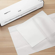 Load image into Gallery viewer, Amazon Basics Thermal Laminating Plastic Laminator Sheets - 8.9 Inch x 11.4 Inch, 50-Pack