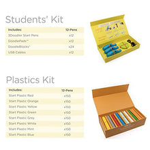 Load image into Gallery viewer, 3Doodler EDU Start Learning Pack, Full Set (2019 Version), with X12 3D Printing Pen + X1200 Strands of Plastic Filament + Class Activity Plans