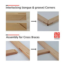 Load image into Gallery viewer, Cross Braces for Wooden Stretcher Bars/Stretching Strips, 5.5" to 69.5" in Length : Art Canvas Frames, DIY - 49.5" for 52" 1Pcs