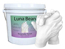Load image into Gallery viewer, Luna Bean Keepsake Hands Casting Kit | DIY Plaster Statue Molding Kit | Hand Holding Craft for Couples, Adult & Child, Wedding, Friends, Anniversary