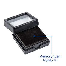 Load image into Gallery viewer, BENECREAT 24PCS Black Gemstone Display Box Jewelry Box Container with Clear Top Lids, 1.57" x 0.6", for Gems, Coins,Jewelry and Valentine's Day Gift Packing