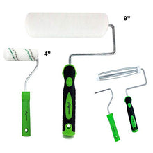 Load image into Gallery viewer, Magimate Paint Roller Kit 9 Inch 4 Inch Roller Set with Frames, Cover Refills, Angled Brush, Paint Stick, Masking Tape and a Durable Paint Tray for Professional and DIY Indoor and Outdoor Painting