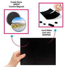 Load image into Gallery viewer, Craftopia Magnetic Adhesive Sheets | 8" x 10" | Pack of 10 | Magnets for Crafts! - Flexible Peel and Stick Self Adhesive for Crafts Photos Stamp Dies and More (8"x10" 10 Pack)