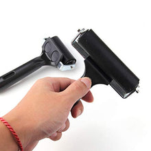 Load image into Gallery viewer, 2Pcs Rubber Roller Brayer Rollers Hard Rubber 3.8 and 2.2 Inch for Printmaking (Black) by HRLORKC