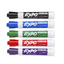 Load image into Gallery viewer, Expo Low Odor Dry Erase Marker | Chisel Tip Markers | Whiteboard Markers, Assorted, 36 Count
