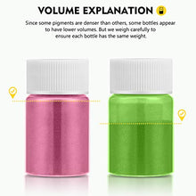 Load image into Gallery viewer, Magicfly 28 Colors Mica Powder, Colorant Paint and Dye for Epoxy Resin, Pigment Powder with 5 Spoons for Soap Making, Lip Gloss, Bath Bomb, Candle Making, Art Craft