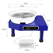 Load image into Gallery viewer, SEAAN Electric Pottery Wheel Machine 25CM Pottery Throwing Ceramic Machine LCD Touch Ceramic DIY Clay Tool for Ceramic Work Art Clay with 10 Pcs Clay Sculpting Tools, Foot Pedal, US Shipping