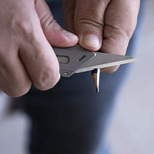 Load image into Gallery viewer, TACRAY Titanium Utility Knife, a Multi-Functional Box Cutter with Retractable and Replaceable Blade, Clip Knife for Daily Cutting Tasks