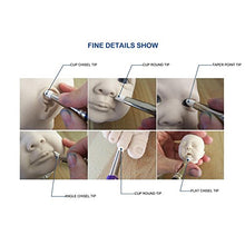 Load image into Gallery viewer, Meta-U 5 Pcs Clay Color Sculpting Shapers – Flexible Rubber Tip Shaping Pen Wipe Out Painting Brushes Carving Tools