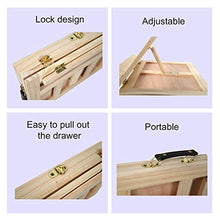 Load image into Gallery viewer, Tavolozza 19pcs Painting Table Easel Set, Wooden Mixed Media Art Set Easel Kit Includes Tabletop Easel, Acrylic Paints, Brushes, Canvas Panel, Art Supplies Gift for Beginners, Kids, Adults