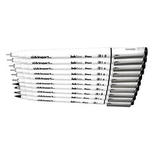Load image into Gallery viewer, KingArt PRO Inkline Fine Line Pen, Set of 10, Black 10 Piece