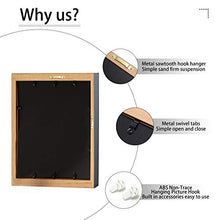 Load image into Gallery viewer, ELSKER&HOME 11×14 Certificate Frame - Solid Wood - Wide Molding - Luxury Black Velvet Mat - Semi-Tempered Glass - ONLY Fits 11×14 Document/Certificate (Velvet Mat,Black with Golden Rim)