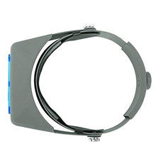 Load image into Gallery viewer, Head Mount Magnifier Optivisor Jewelers Magnifying Glasses 1.5X 2X 2.5X 3.5X Optical Headset Magnifying Visor Reading Magnifier Jeweler Loupe with 4 Lens Close Work Magnifier Headset for Electronics