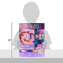 Load image into Gallery viewer, Youniverse Galactic Bath Bombs by Horizon Group USA, Girl STEM Science Craft Kit. DIY Mix & Mold 5 Fizzing Personalized Bath Bomb, Multicolor