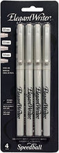 Load image into Gallery viewer, Speedball Elegant Writer Calligraphy 4 Marker Set, Black, 2.0 mm, 2.5 mm & 3.0 mm