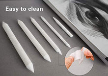 Load image into Gallery viewer, Norocme 12 PCS Blending Stumps and Tortillions Paper Art Blenders with Sandpaper Pencil Sharpener Pointer for Student Artist Charcoal Sketch Drawing Tools