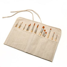 Load image into Gallery viewer, AIT Art Paint Brush Set - 15 Paint Brushes - Rounds, Flats - Handmade in USA for Trusted Performance with Oil, Acrylic, and Watercolor - Includes Canvas Brush Holder