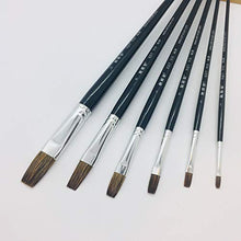 Load image into Gallery viewer, XDT#910 Bright Artist Paint Art Brushes 6pc Soft Natural Hair Acrylic Watercolor #1 #3 #5 #7 #9 #11