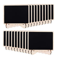 Load image into Gallery viewer, Amazon Basics Wood Mini Chalkboards Signs with Support Easels, 20 Pack