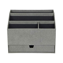 Load image into Gallery viewer, Bigso Greta Desktop Organizer, 16 x 9.4 x 7.2 Inches, Gray