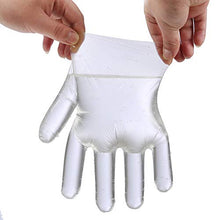 Load image into Gallery viewer, 500 PCS Plastic Disposable Gloves, Transparent, One Size Fits Most,by Brandon-super