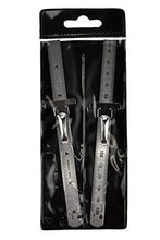 Load image into Gallery viewer, SE 2-Piece Stainless Steel SAE and Metric Ruler Set with Detachable Clips - 925PSR-2