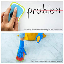 Load image into Gallery viewer, 10 Pieces Microfiber Chalk Eraser Washable Chalkboard Eraser for Home Classroom and Office, Magnetic Reusable Chalk Eraser Dust Cleaner Dry Erase Whiteboard Eraser, 4 Colors