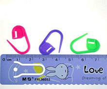 Load image into Gallery viewer, 100PC Mix Color Knitting Stitch Counter Crochet Locking Stitch Markers Stitch Needle Clip Knitting Crochet Markers (100)
