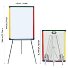 Load image into Gallery viewer, Magnetic Whiteboard Easel with Stand Dry Erase Flipchart Board for School Classroom Home Children Teaching Display,Colorful Frame,24x18inches