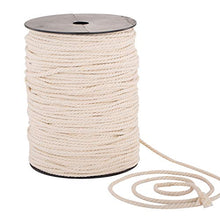 Load image into Gallery viewer, Macrame Cord 4mm x 240yd | 100% Natual Cotton Macrame Rope | 3 Strand Twisted Cotton Cord for Handmade Plant Hanger Wall Hanging Craft Making