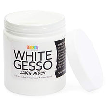 Load image into Gallery viewer, White Gesso Acrylic Paint Base for Canvas, Art, Craft Supplies 500 ml (16.9 oz)